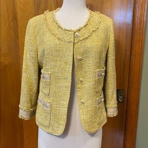 Talbots Gold Tweed Blazer
